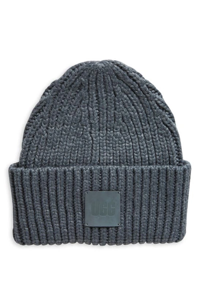 Ugg Chunky Rib Beanie In Stormy Seas