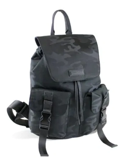 Kendall + Kylie Large Parker Camo Buckle Backpack In Black