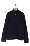 Perry Ellis Textured Mesh Zip-up Jacket In Dark Sapphire