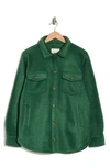 Thread & Supply Polar Fleece Shacket In Eden