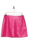 Bcbgeneration Faux Leather Miniskirt In Pink
