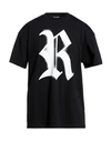 Raf Simons Man T-shirt Black Size Xl Cotton