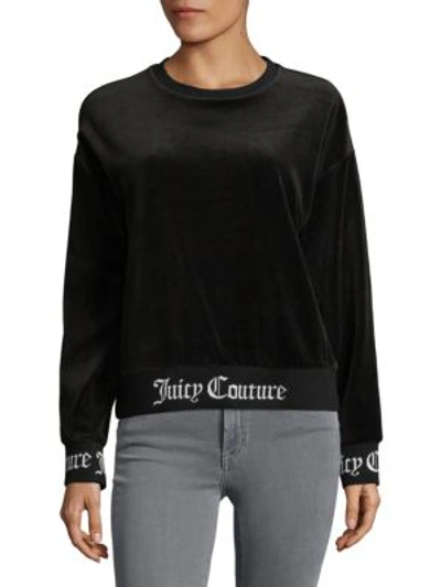 Juicy Couture Black Label Knit Pullover In Pitch Black