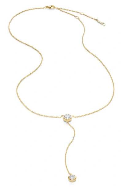 Lightbox 0.75-carat Lab Grown Diamond Station Y-necklace In Yellow Gold