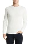 Vince Thermal Long Sleeve T-shirt In Off White
