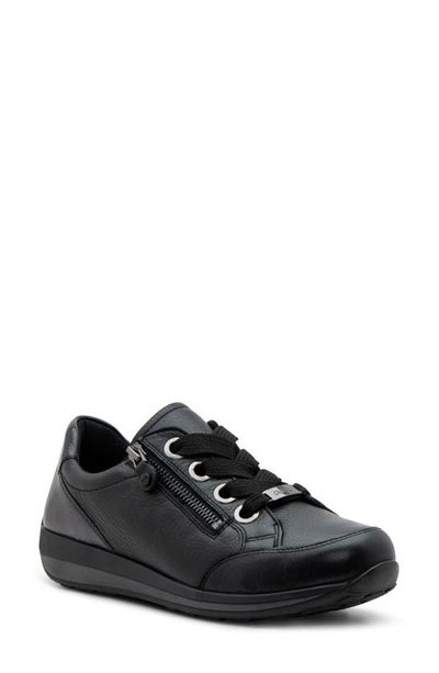 Ara Ollie Sneaker In Black/ Anthracite
