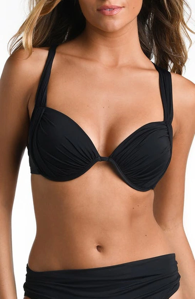 La Blanca Underwire Bikini Top In Black