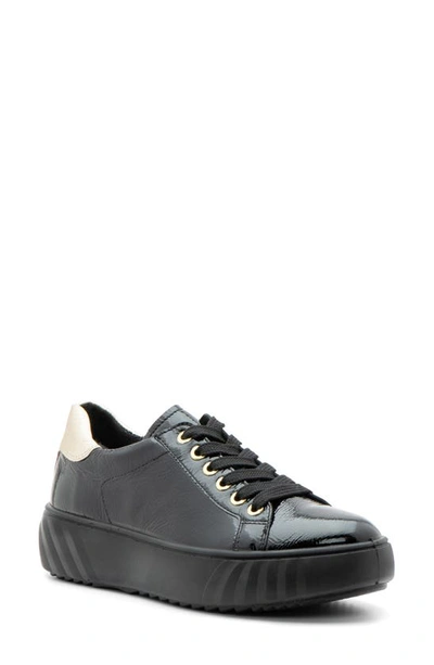 Ara Mikky Platform Trainer In Black/ Platinum