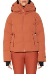 Halfdays Georgie Puffer Jacket In Rust