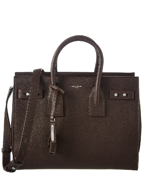 saint laurent small sac de jour leather tote