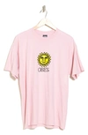 Obey Sunshine Cotton T-shirt In Pink Clay
