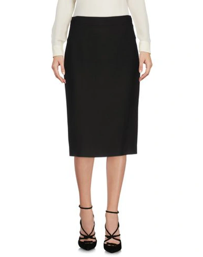 Givenchy Knee Length Skirt In Steel Grey