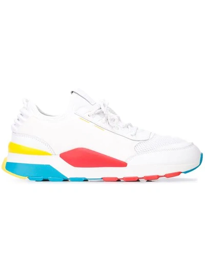 Puma Men's Rs-0 Play Color-block Lace Up Sneakers In White