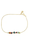 Effy 14k Yellow Gold Diamond & Semiprecious Stone Bracelet In Gold/ Multi