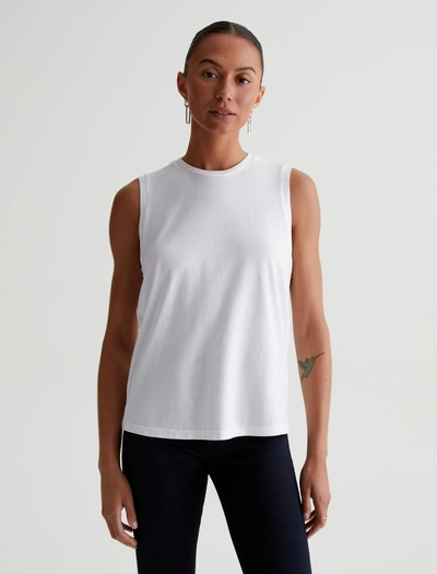 Ag Jger Muscle Tank In True White