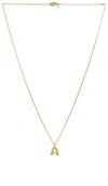 Jenny Bird Monogram Pendant Necklace In High Polish Gold - A