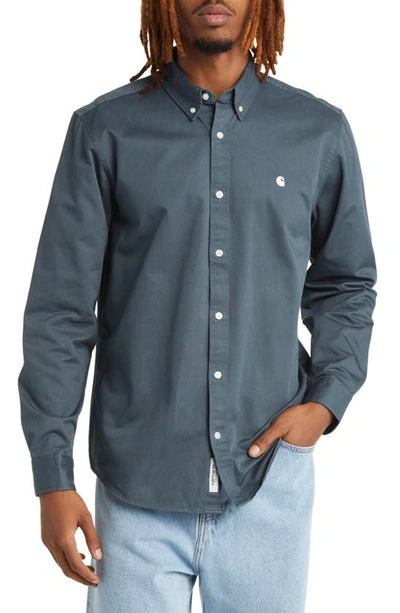 Carhartt Madison Twill Sport Shirt In Ore / Wax