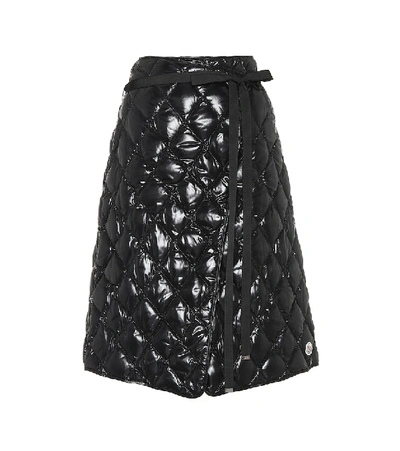 Moncler Quilted Down Skirt In Black