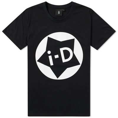 I-d Classic Star Logo Tee In Black