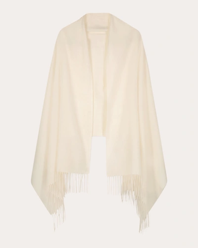 Sofia Cashmere Women's Elegante Cashmere Wrap In Ivory