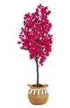 Nearly Natural 5 Ft. Bougainvillea Tree In Pink