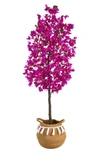 Nearly Natural 5 Ft. Bougainvillea Tree In Purple