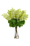 Nearly Natural Artificial Lilac Bouquet In Green