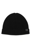 Bruno Magli Cashmere Cuff Beanie In Black