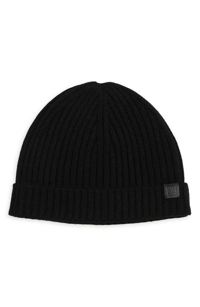 Bruno Magli Cashmere Cuff Beanie In Black