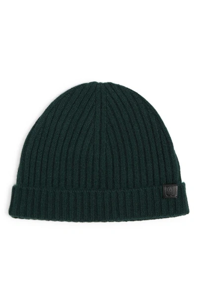 Bruno Magli Cashmere Cuff Beanie In Green