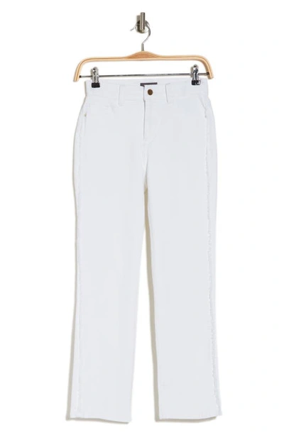 Dl1961 Mara Ankle Straight Leg Jeans In White Frayed