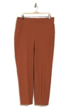 Spanx On The Go Slim Straight Ankle Pants In Bronze Glow