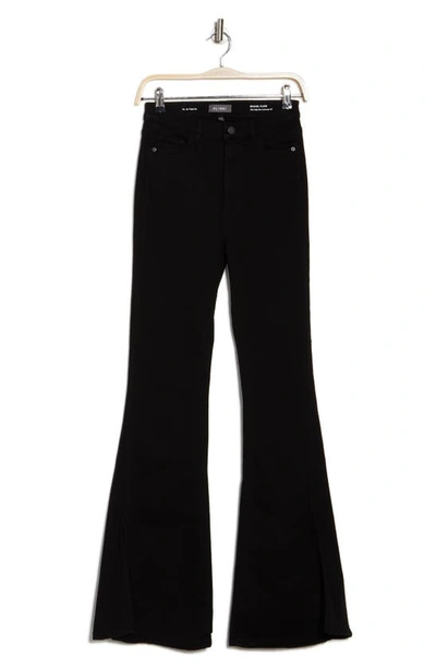 Dl1961 Rachel High Waist Flare Leg Jeans In Raven