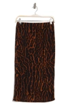 Afrm Lynch Mesh Midi Skirt In Holiday Leopard