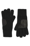 Ugg Knit Gloves In Black