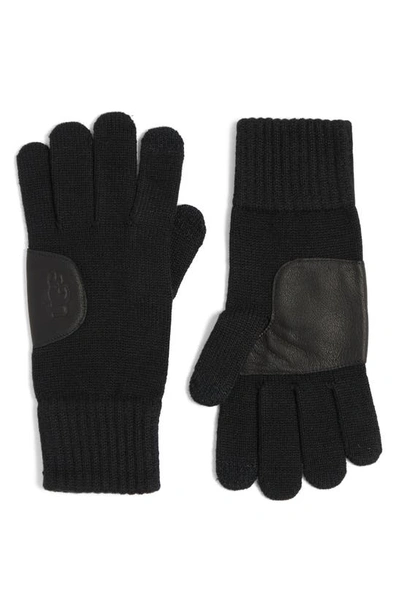 Ugg Knit Gloves In Black