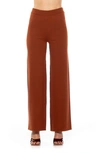 Alexia Admor Theana High Waist Flare Pants In Brown