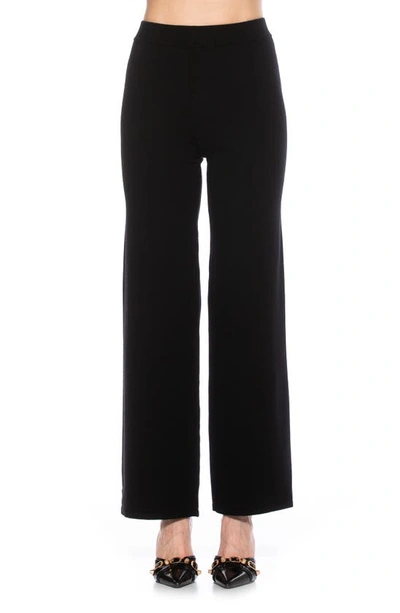 Alexia Admor Theana High Waist Flare Pants In Black