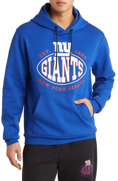 Hugo Boss X Nfl Bears Touchback Graphic Hoodie In New York Giants Dark Blue