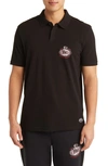 Hugo Boss X Nfl Chargers Cotton Polo In Pittsburgh Steelers Black