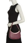 Nanette Lepore Natasha Baguette Shoulder Bag In Mulberry/ Ballet Slippers