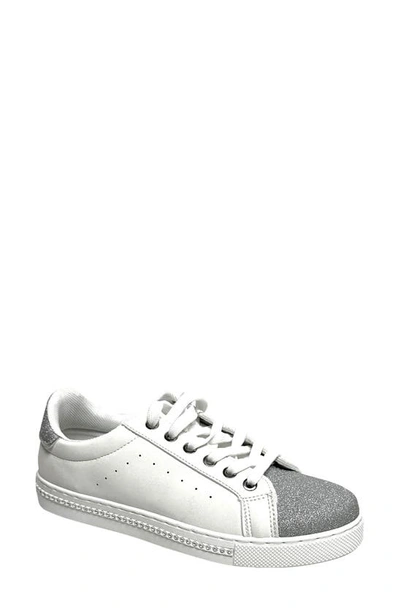 Lady Couture Beyond Embellished Glitter Sneaker In White