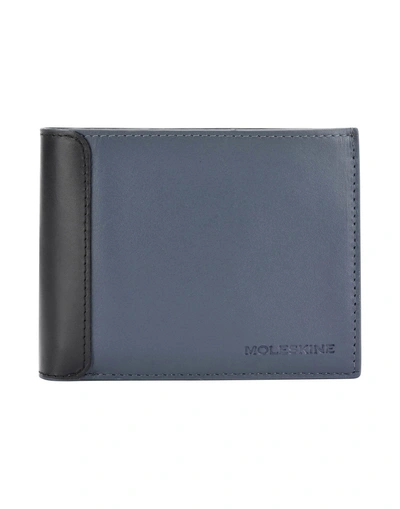 Moleskine Wallet In Slate Blue