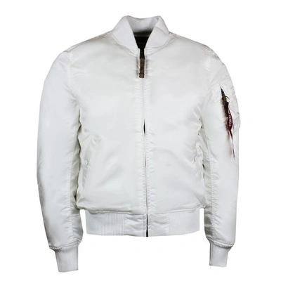 Alpha Industries Ma1 Vf 59 White Vintage Fit Bomber Jacket
