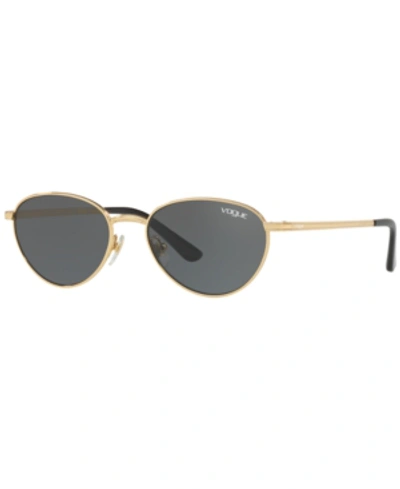 Vogue Eyewear Women's Gigi Hadid For Vogue Round Sunglasses, 53mm In Gold/grey