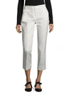 Vince Camuto Solid Ankle-length Pants In New Ivory