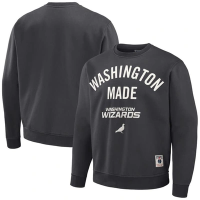 Staple Men's Nba X  Anthracite Washington Wizards Plush Pullover Sweatshirt