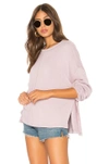 Free People Be Good Terry Pullover In Lavender