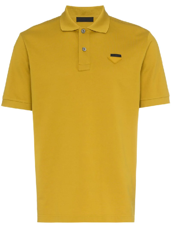 Prada Mustard Yellow Polo Shirt | ModeSens