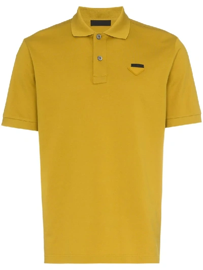Prada Mustard Yellow Polo Shirt